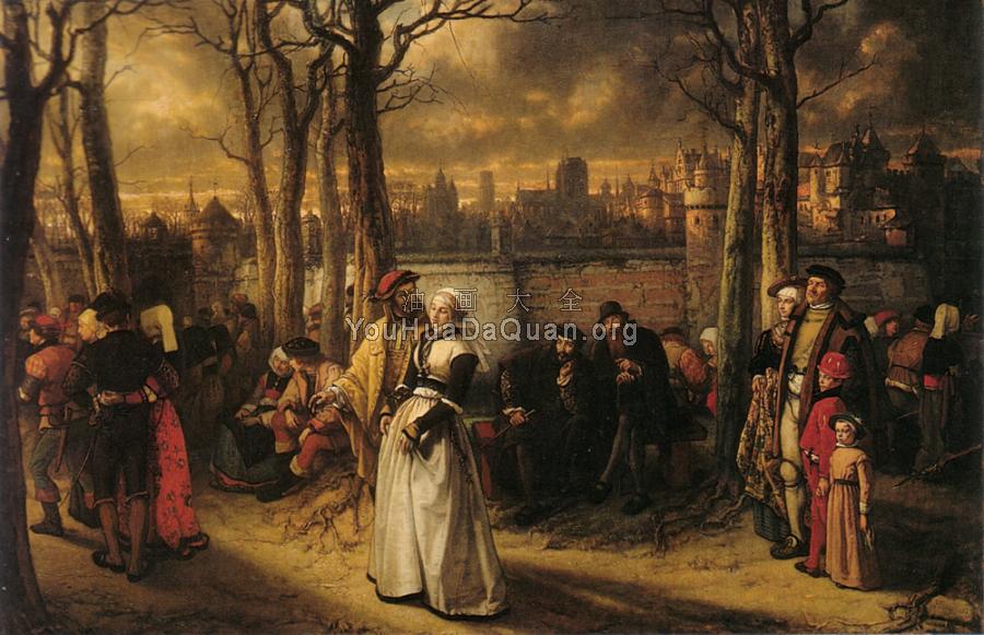 promenade hors les murs - 拜伦·让·奥古斯特·亨德里克·里斯